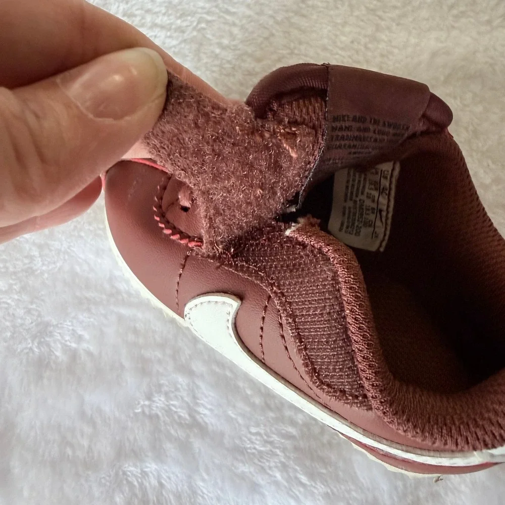 Nike Cortez Basic SL Toddler Shoes Burgundy Brown White DM0952-200 Size 4C